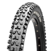 Maxxis Minion DHF mountain bike tire with aggressive knob tread, black