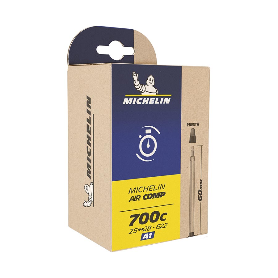 Michelin Air Comp ultralight butyl tube box, Presta valve, 700C 25-28/622