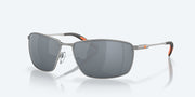 Costa Del Mar Turret Sunglasses - Matte Silver / Gray Silver Mirror