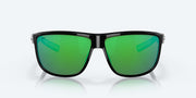 Costa Del Mar Rincondo Sunglasses - Shiny Black / Green Mirror
