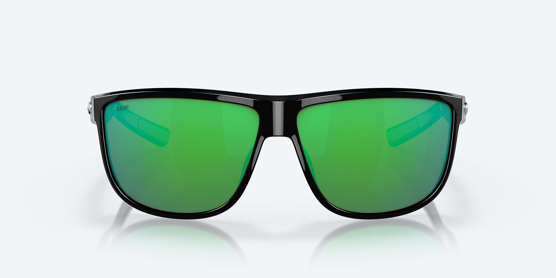 Costa Del Mar Rincondo Sunglasses - Shiny Black / Green Mirror