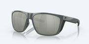 Costa Del Mar Ferg XL Sunglasses - Shiny Gray / Gray Silver Mirror