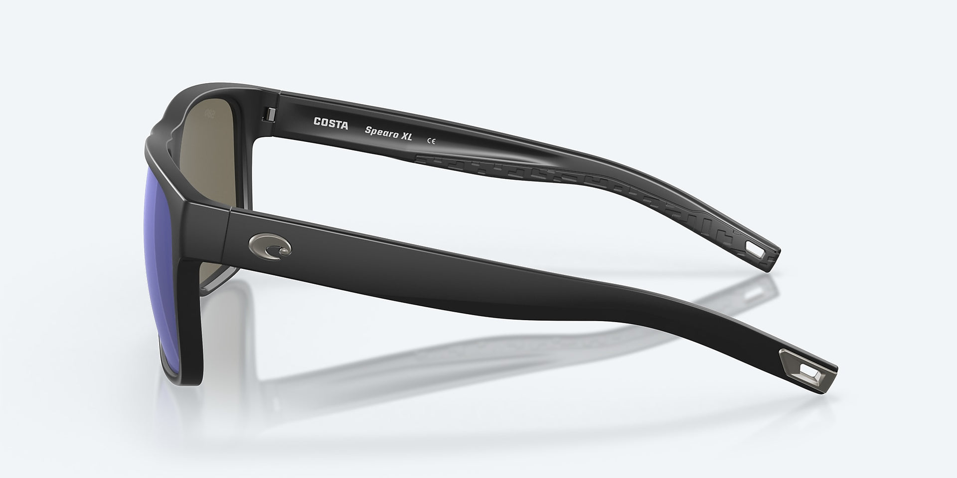 Costa Del Mar Spearo XL Sunglasses - Matte Black / Blue Mirror