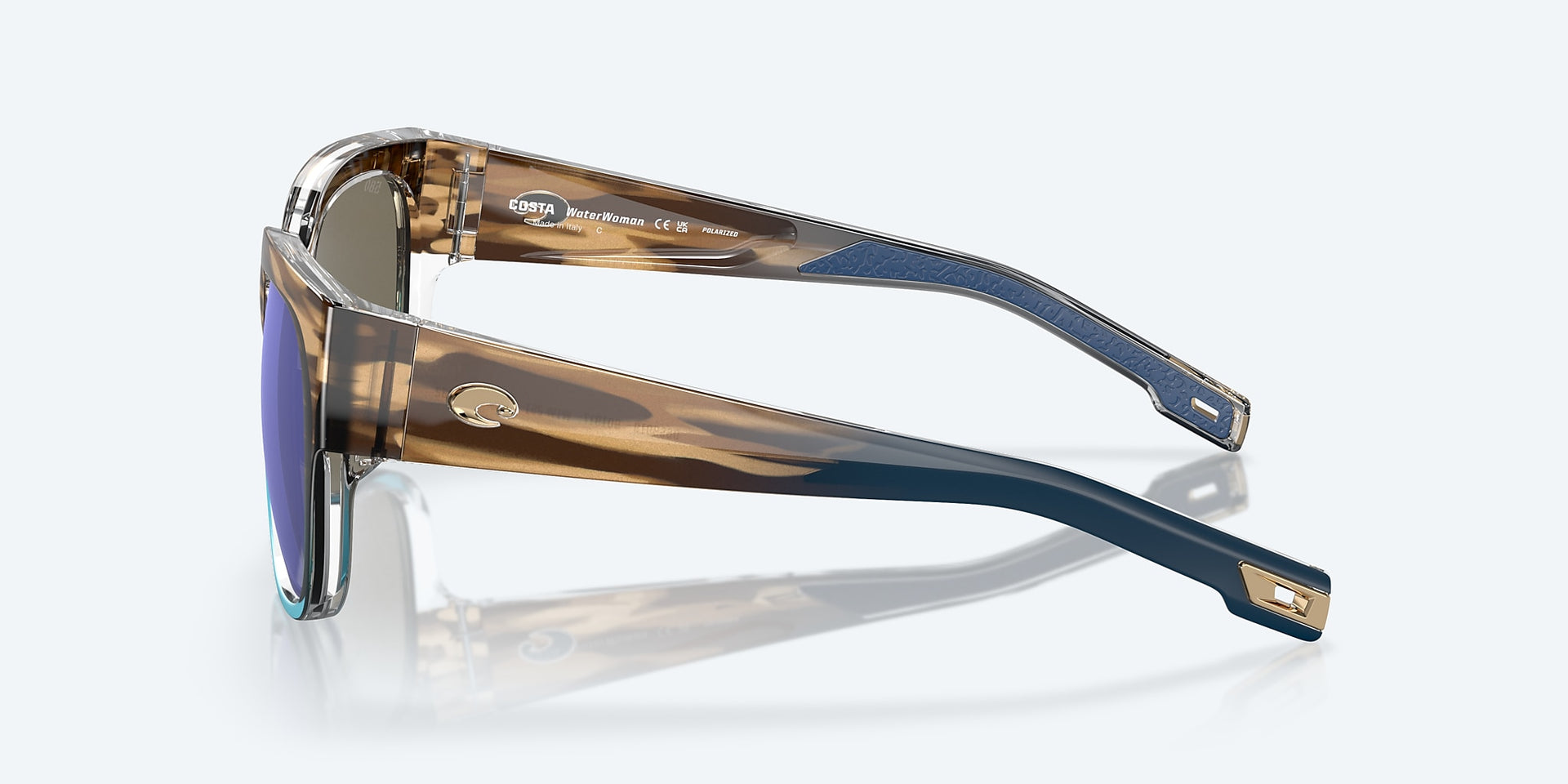 Costa Del Mar Waterwoman Sunglasses - Shiny Wahoo / Blue Mirror