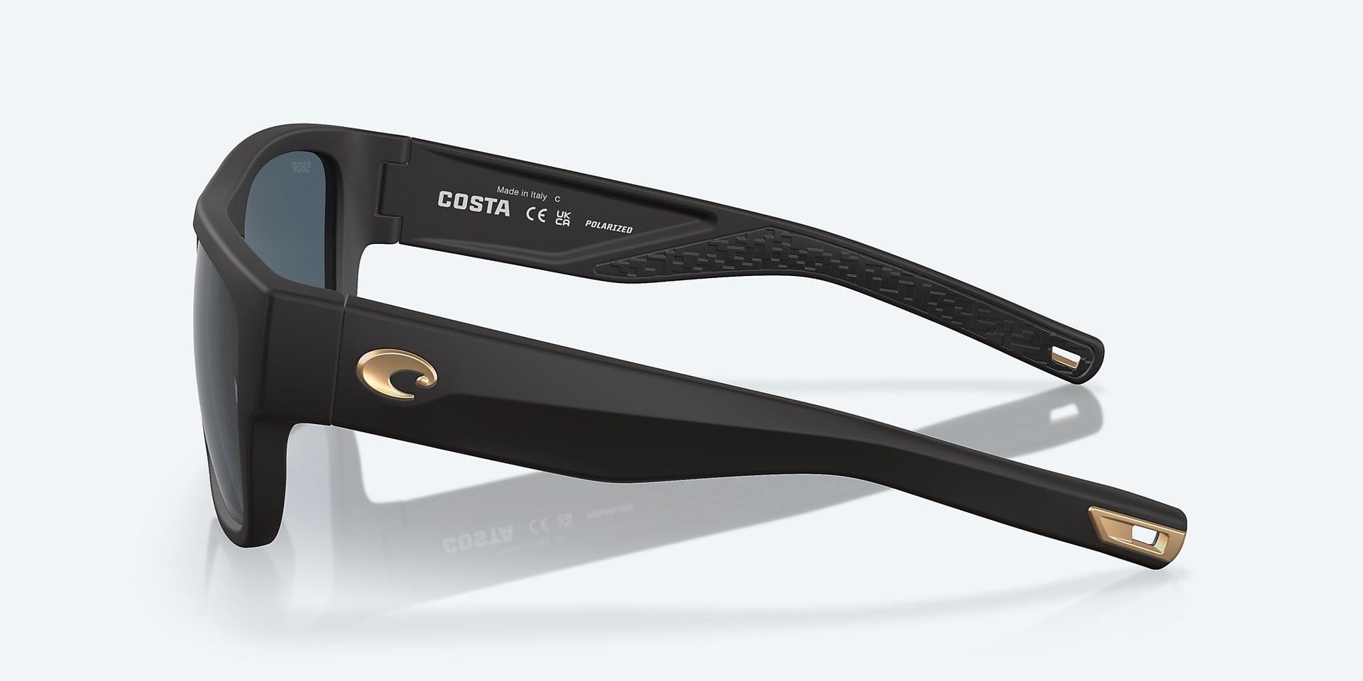 Costa Del Mar Sampan Sunglasses - Matte Black Ultra / Gray
