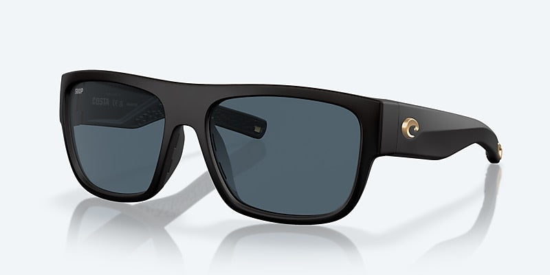Costa Del Mar Sampan Sunglasses - Matte Black Ultra / Gray