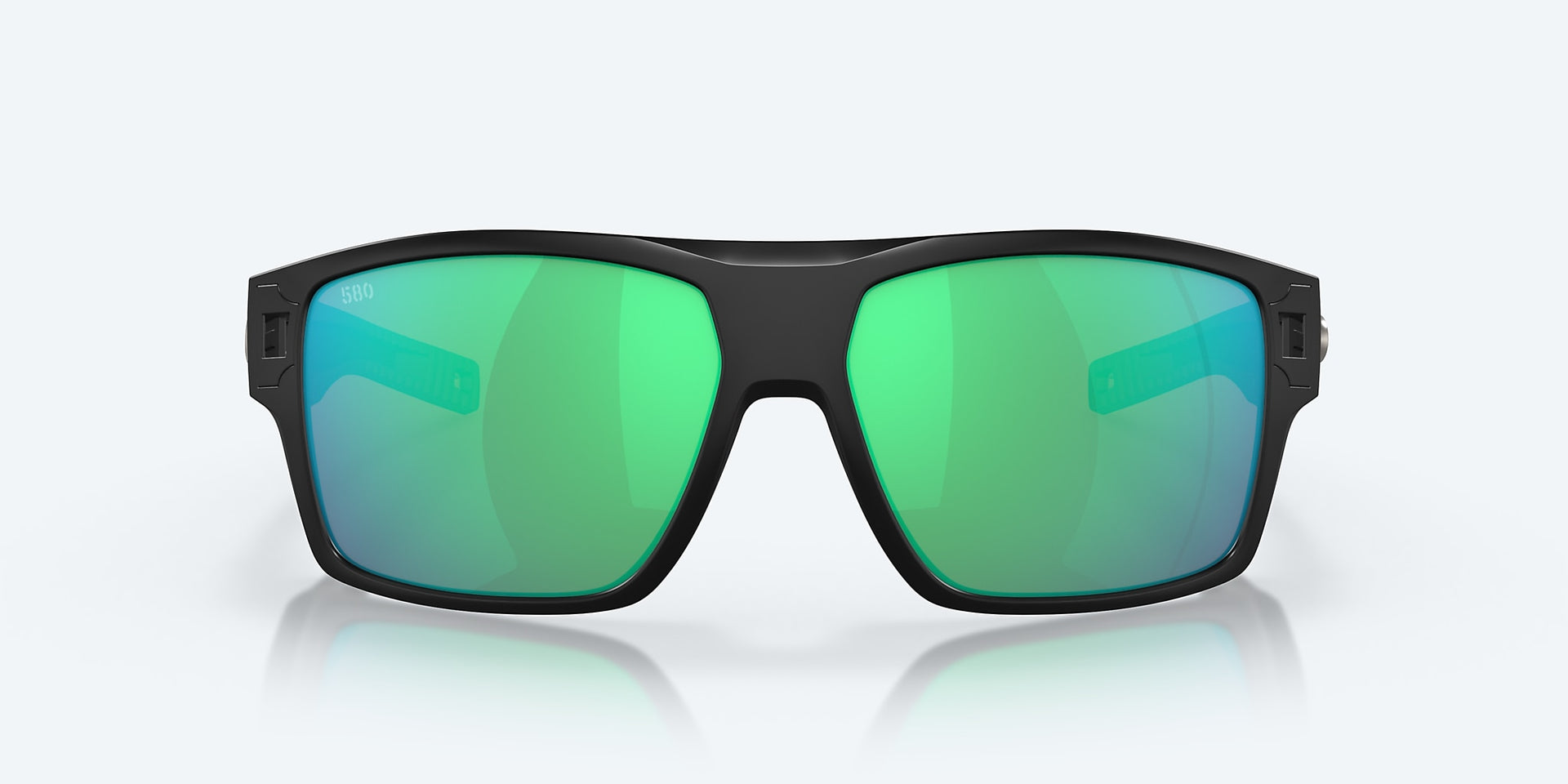 Costa Del Mar Diego Sunglasses - Matte Black / Green Mirror