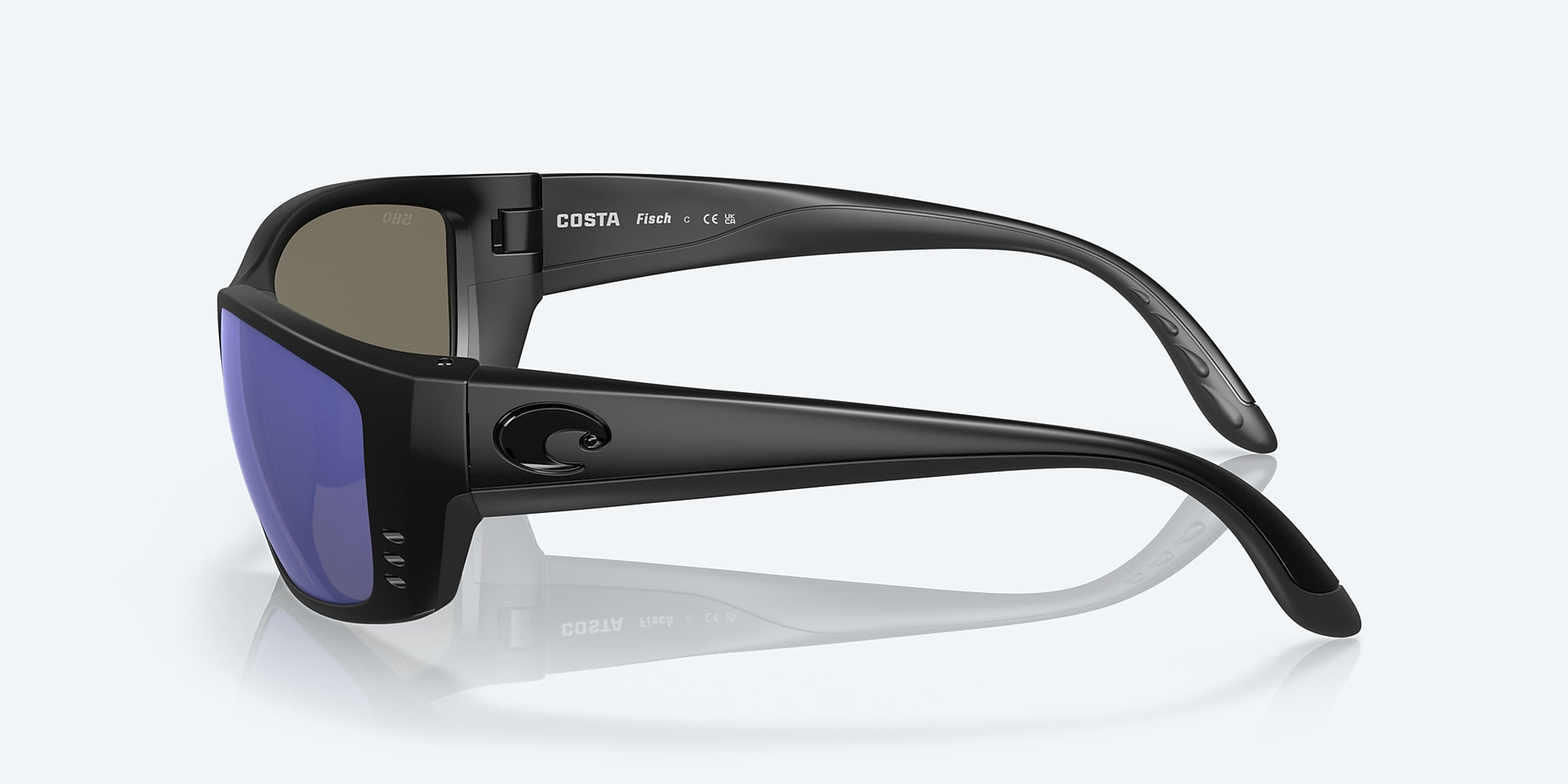 Costa Del Mar Fisch Sunglasses - Blackout / Blue Mirror