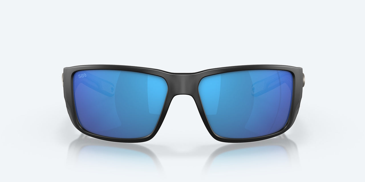 Costa Del Mar Blackfin PRO Sunglasses - Matte Black / Blue Mirror