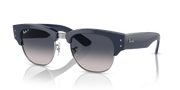 Ray-Ban Mega Clubmaster sunglasses with blue frames and gray gradient lenses