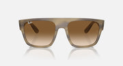 Ray-Ban oversized square sunglasses with dark brown lenses and brown frame