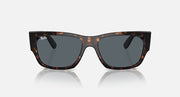Ray-Ban Carlos low-bridge sunglasses, havana frame with dark gray lens tint