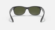 Wayfarer RB2132 sunglasses with dark green frames and olive tinted lenses