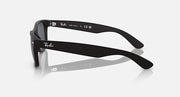 Ray-Ban New Wayfarer sunglasses side profile with dark frame and tinted lenses