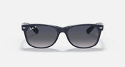 Ray-Ban New Wayfarer sunglasses with dark blue frame and dark lenses