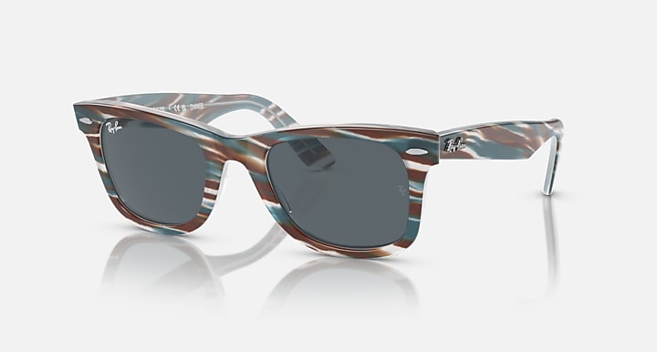 Ray-Ban Wayfarer sunglasses, tortoise frame with dark lenses
