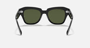 Ray-Ban State Street RB2186 sunglasses, dark frame with green lenses