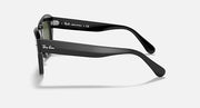 Ray-Ban State Street RB2186 sunglasses, black frame side view