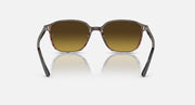 RB2193 sunglasses front view, tortoise frame with amber-brown tinted lenses
