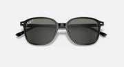 Ray-Ban Leonard RB2193 sunglasses with dark tinted lenses and black frame, front