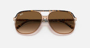 Ray-Ban Bill sunglasses, havana frame with dark-brown lenses and metal bridge detail