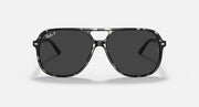 Ray-Ban Bill sunglasses front view with dark round lenses and black frame