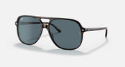Ray-Ban Bill RB2198 sunglasses with havana frame and blue-tinted dark lenses