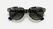 Ray-Ban Orion sunglasses, grey havana frame with dark grey lenses and logo arms