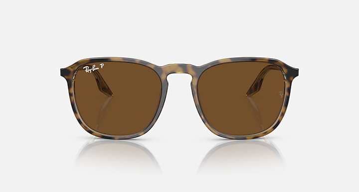 Havana-style round sunglasses with brown tinted lenses and tortoise frame
