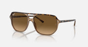 Ray-Ban Bill One sunglasses, Havana frame with brown gradient lenses.