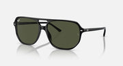 Ray-Ban Bill One sunglasses with dark green lenses and black frames, side arms visible