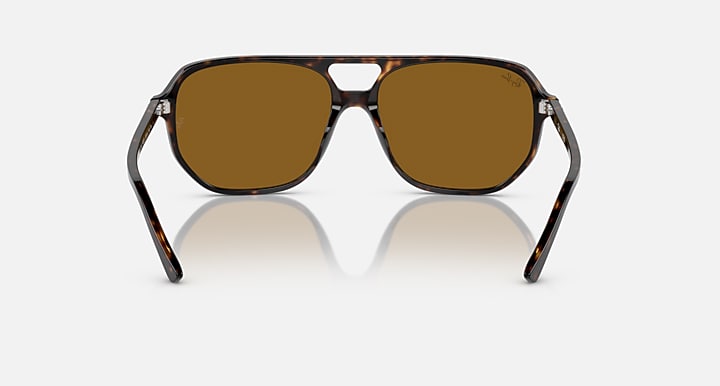 Ray-Ban Bill One sunglasses, front view with tortoiseshell frame and brown-tinted lenses