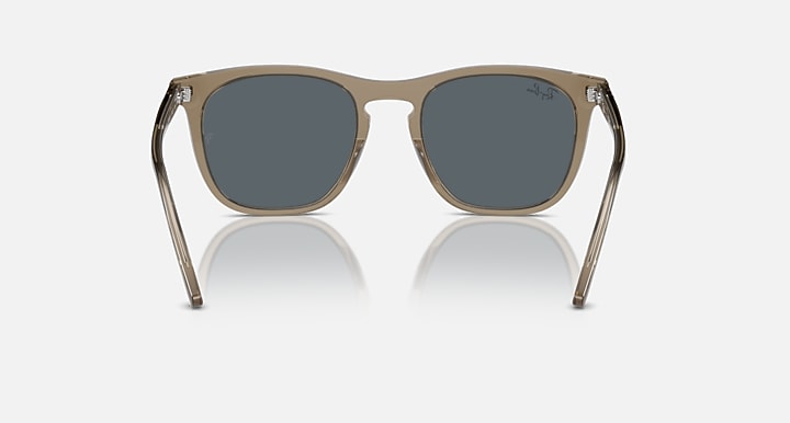 Ray-Ban RB2210 sunglasses with dark frame and dark tinted lenses, front view