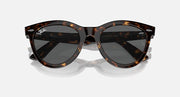 Ray-Ban Wayfarer sunglasses, dark Havana tortoise frame and dark gray lens tint
