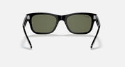 Ray-Ban Mr Burbank RB2283 sunglasses, front view with black frame and green lenses