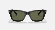 Ray-Ban Mr Burbank RB2283 sunglasses, black frame with dark green lenses