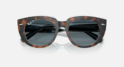 Cat-eye sunglasses with dark tortoiseshell frames and dark gray lenses, centered front