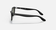 Ray-Ban cat-eye sunglasses with black frame, side profile with straight temple arms