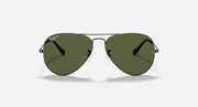 Dark olive aviator sunglasses with green lenses and gradient tint