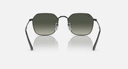 Black square sunglasses with dark green lenses and curved bridge
