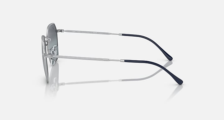 Square sunglasses side profile with gunmetal frame and dark mirrored lenses