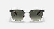 Ray-Ban RB3698M sunglasses front view with dark lenses and silver bridge