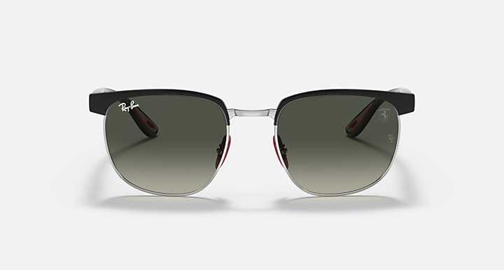 Ray-Ban RB3698M sunglasses front view with dark lenses and silver bridge