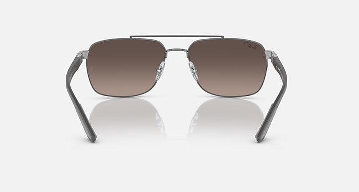 Ray-Ban Liteforce RB3701 sunglasses, gunmetal frame, brown gradient lenses