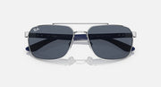 Liteforce sunglasses, blue frame, black tinted lenses with mirrored finish