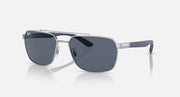 Liteforce sunglasses, blue frame, dark lenses with mirrored look