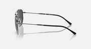 RB3707 sunglasses with gunmetal frame and black temple arms