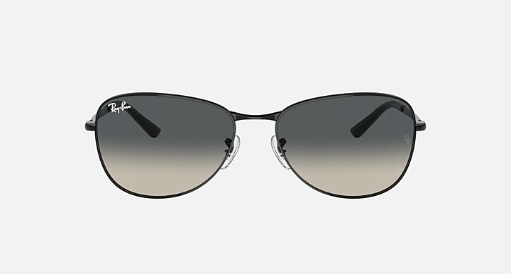 Ray-Ban RB3733 sunglasses, black frame with dark lenses and subtle logo temples