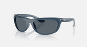 Balorama RB4089 sunglasses, blue frame with dark gray lenses, front side view