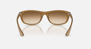 Ray-Ban Balorama RB4089 sunglasses, square front in matte Havana with brown lenses